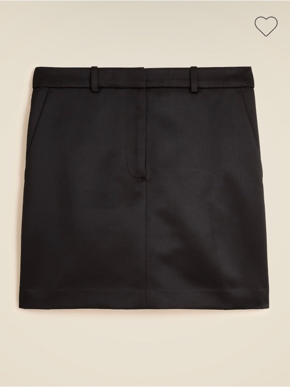 Mini Trouser Skirt in duchesse satin